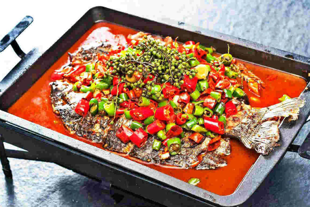 Spicy Grilled Fish at Kwan Mein，a Chinese Restaurant in Chandler